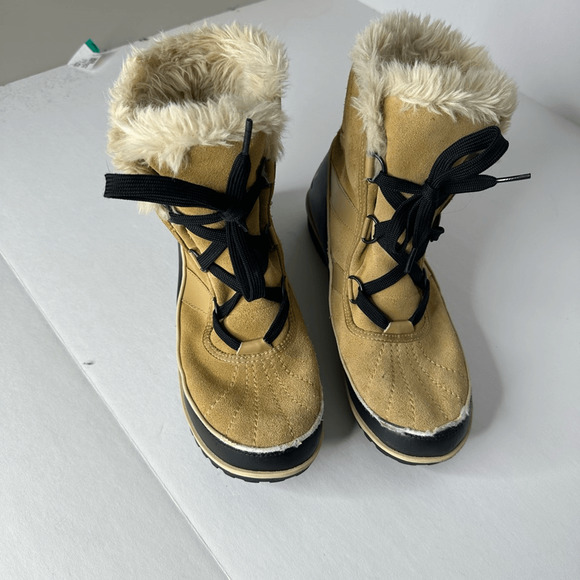 SOREL Tivoli II Snow Boot women's 9.5 curry tan suede winter waterproof snow - Picture 3 of 9